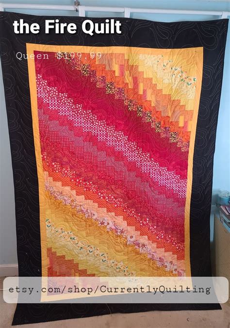 The Fire Quilt Quilts Longarm Quilting Queen Quilt
