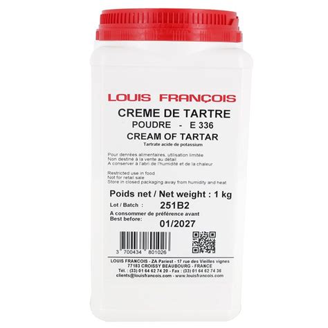 crème de tartre 1 kg louis françois cerf dellier