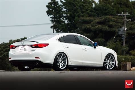 Tuningcars Mazda6 Gets Custom Vossen Wheels And Carbon Fiber Trim