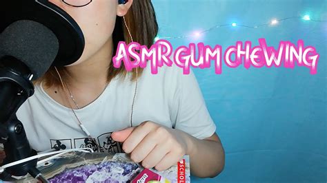 Asmr Gum Chewing And Tapping Lofi Youtube
