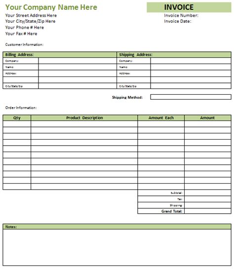 blank invoice template   blank invoices