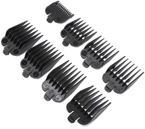 8 Pcs Professional Hair Clipper Combs Guides Wahl Replacement Guards
