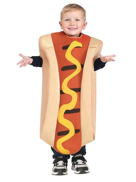 Fun World Unisex Hot Dog Toddler Costume Multicolor One Size 3t4t For