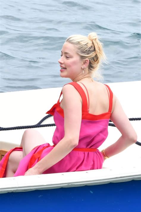 Amber Heard In Bikini At A Yacht On Amalfi Coast 07 27 2019 Hawtcelebs