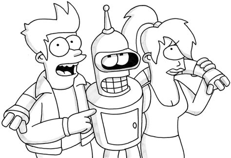 The Best Free Futurama Drawing Images Download From 60 Free Drawings Of Futurama At Getdrawings