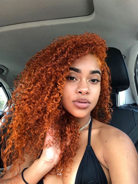 ‪ Amarisomo ‬ Ginger Hair Color Dyed Natural Hair Natural Hair Styles For Black Women