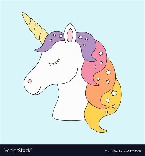 Pin By ויולט אבני On יום הולדת חד קרן Unicorn Head Unicorn Drawing