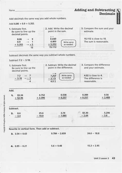 Adding And Subtracting Rational Numbers Worksheet Math