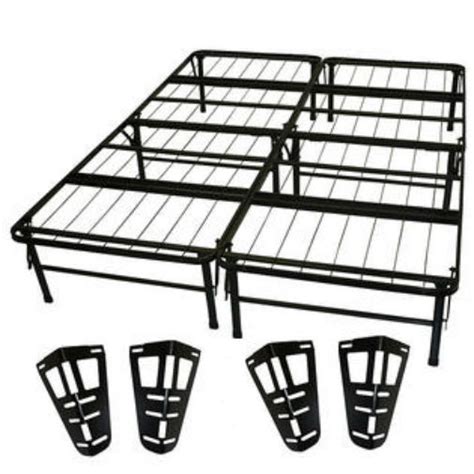 Queen Size Metal Platform Bed Frame With Headboard And Footboard