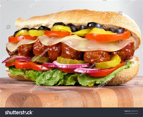 Meatball Sub Sandwich Stock Photo Edit Now 20055475