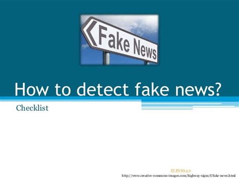 How To Detect Fake News