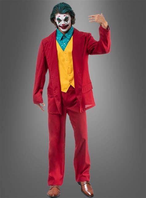 Red Crazy Joker Costume For Men Kostümpalastde