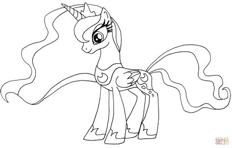 You can now print this beautiful princess luna my little pony coloring page or color online for free. My Little Pony Princess Luna Coloring Pages - Coloring Home