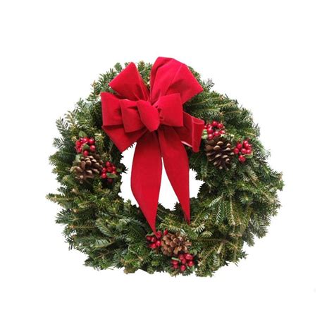 22 In Fresh Balsam Fir Christmas Wreath At