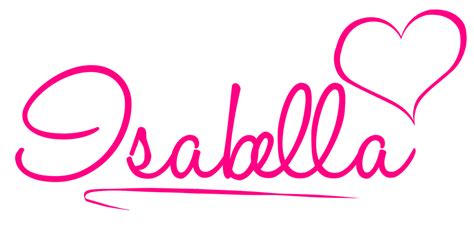 Isabella Name Logo Baby Girl Names Names Names With Meaning