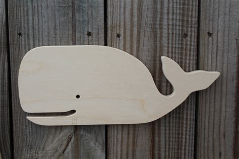 Whale Cutouts Wooden Whale Whale Shape Wood Cutout Wooden Cutout