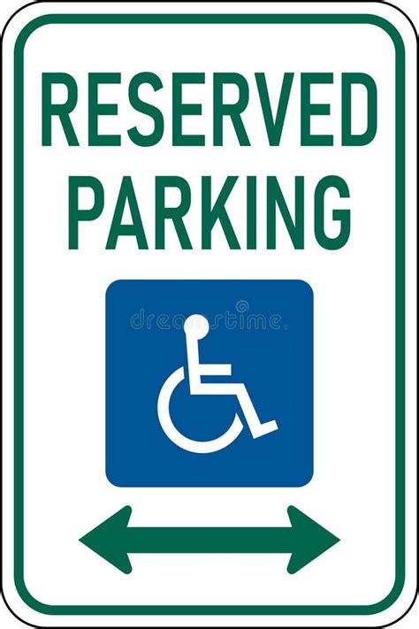 Vector Graphic Of A Usa Reserved Wheelchair Parking Mutcd Highway Sign
