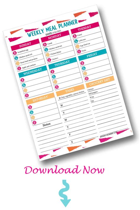 Free Editable Printable Meal Planner Template For Easy Meal Planning