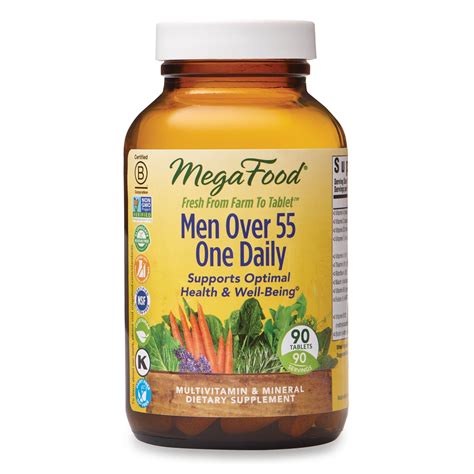 Megafood Men Over 55 One Daily Supports Optimal Health And Wellbeing Multivitamin And Mineral