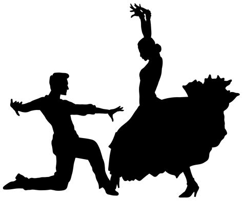 Flamenco Dancers Silhouette Png Transparent Clip Art Image Pintura De