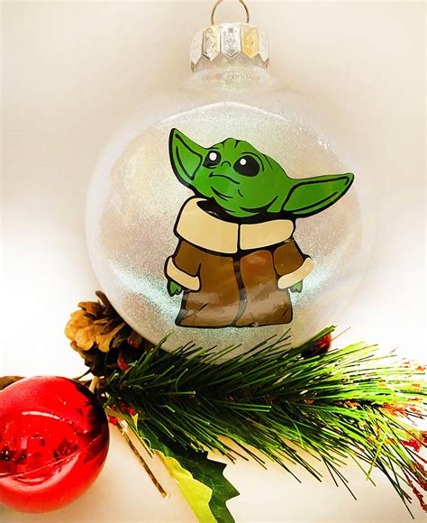 Baby Yoda Christmas Ornaments Baby Yoda Ornaments Star Wars Etsy