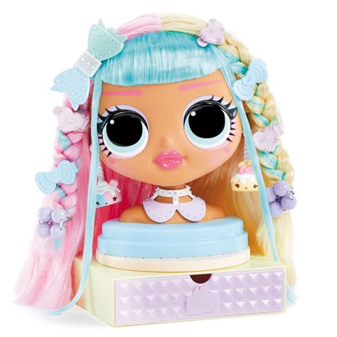 Buy Lol Surprise Omg Styling Doll Head Candylicious With 30 Surprises Girls Hair Play Toy Online
