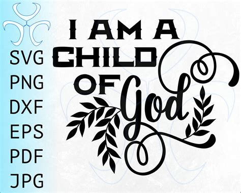 I Am A Child Of God Hand Lettered Svg Files For Cricut Trust Etsy