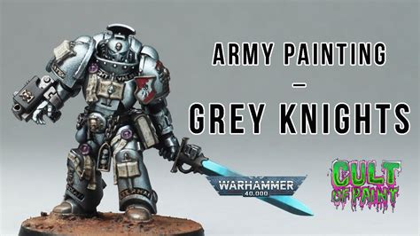 How To Paint Grey Knights From Warhammer 40k Youtube