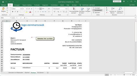 Excel Factuur Maken Met 2 Voorbeelden En Gratis Template