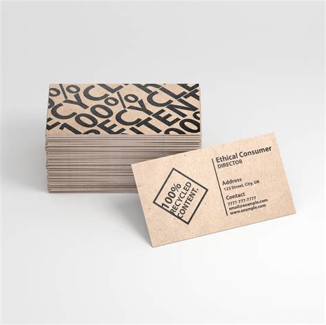 Brown Kraft Business Cards Pfg Creative Print Studio