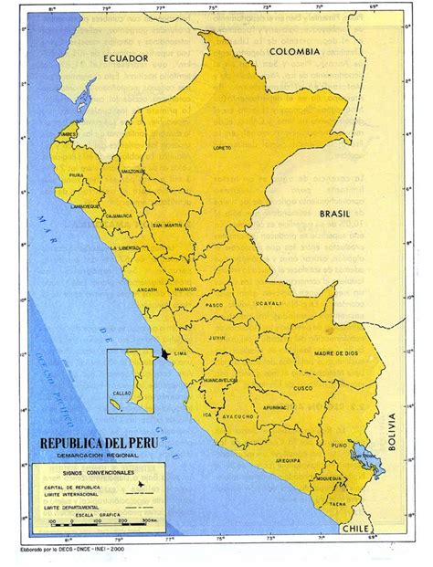 Peru Mapa Hidrografia