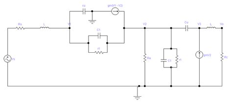 Ac Equivalent Circuit For The Proposed Distributed Amplifier Download
