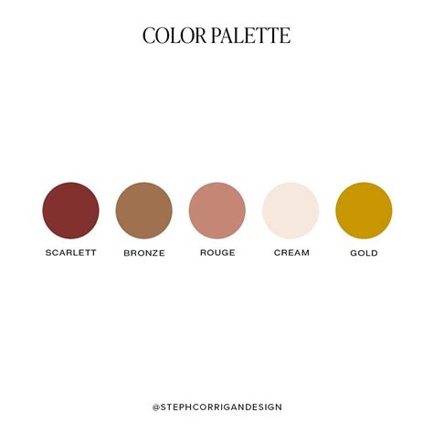 Luxury Red And Gold Color Palette