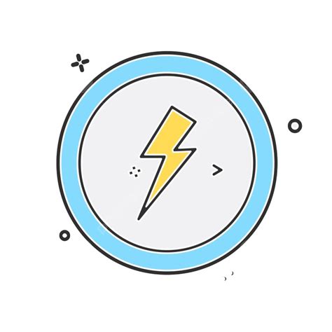 Electric Current Vector Hd Png Images Electric Current Icon Design