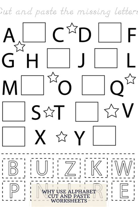 Free Printable Alphabet Cut And Paste Worksheets 2020vwcom