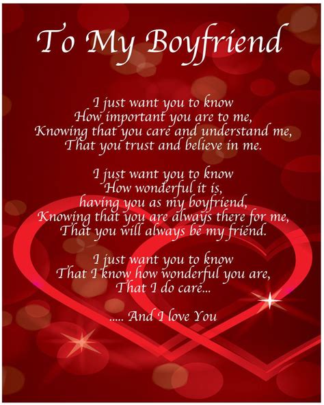 Birthday gift quotes for boyfriend. To My Boyfriend Poem Birthday Christmas Valentines Day ...
