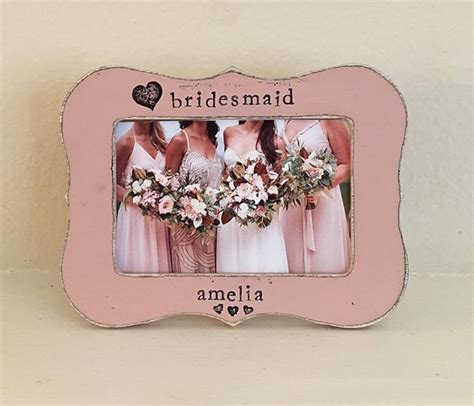 Bridesmaid Picture Frame T For Bridesmaid Wedding Party Etsy