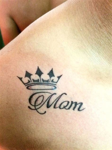 Mom Tattoo With Crown Mom Tattoos Dedication Tattoos Tattoos