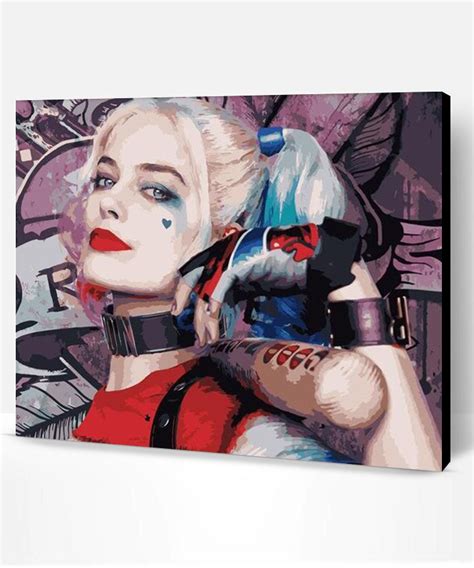 Harley Quinn Celebrities Paint By Number Paint By Numbers Pro