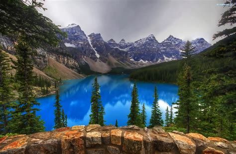 Jezioro Moraine Prowincja Alberta Kanada Park Narodowy Banff
