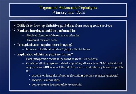 Trigeminal Autonomic Cephalalgias Manjit S Matharu Headache Group