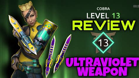 Cobra Level 13 Review Ultraviolet Weapon Max Level Cobra Shadow