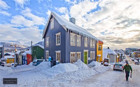 Wallpaper City Building Sky Snow Winter House Ice Norway Town