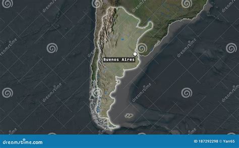 Argentina Satellite Capital Label Stock Illustration Illustration Of Shoreline Satellite