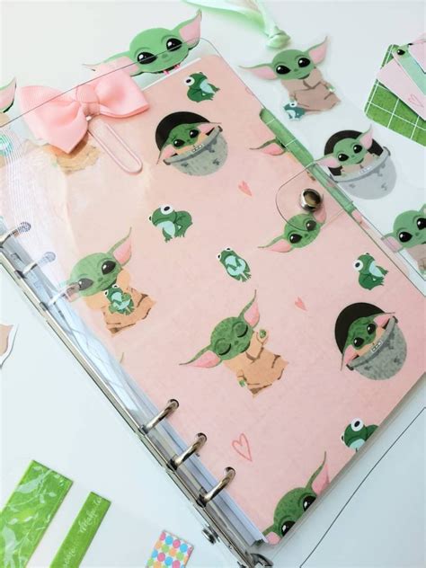 Baby Yoda Grogu A5 Happy Planner Page Marker Starwars The Etsy