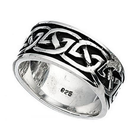 Beginnings Sterling Silver Celtic Band Ring R088