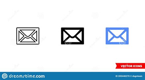 Map Symbol Post Office Icon Of 3 Types Color Black And White Outline