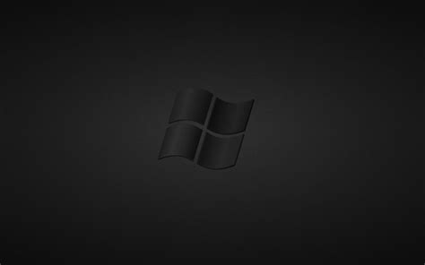 Free Download Black Windows Wallpaper Windows Black Logo Black