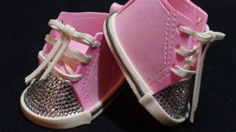 Items Similar To Sugar Gumpaste Baby Converse Shoes With Bling On Etsy