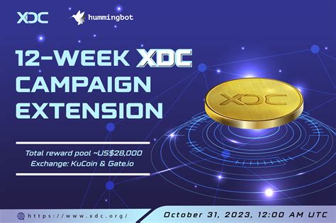 12 Week Extension For Xdc On Kucoin And